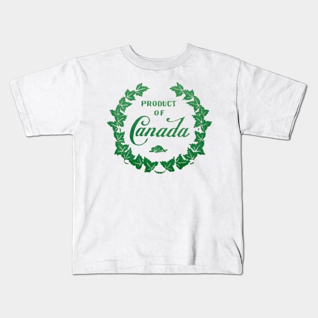 1920 Product of Canada Kids T-Shirt by historicimage